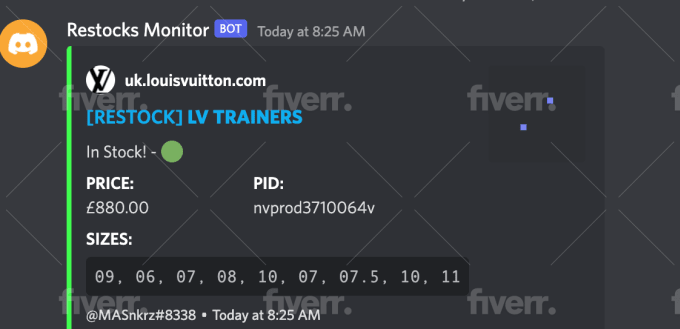 Make you a sneaker monitor nike snkrs shopify and others by